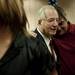 Glenn Dickerson is embraced by his son, Matthew Dickerson, on Tuesday. Daniel Brenner I AnnArbor.com